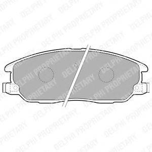 DELPHI LP1769 Комплект тормозных колодок, дисковый тормоз