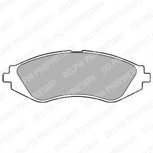 DELPHI LP1779 Комплект тормозных колодок, дисковый тормоз