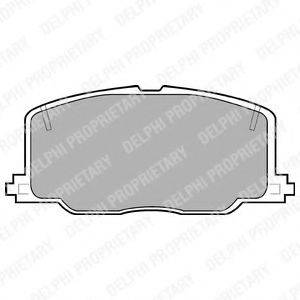 DELPHI LP613 Комплект тормозных колодок, дисковый тормоз
