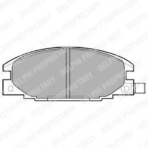 DELPHI LP629 Комплект тормозных колодок, дисковый тормоз