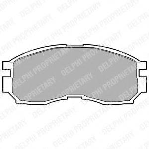 DELPHI LP803 Комплект тормозных колодок, дисковый тормоз