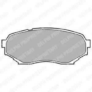 DELPHI LP934 Комплект тормозных колодок, дисковый тормоз