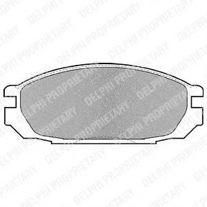 DELPHI LP983 Комплект тормозных колодок, дисковый тормоз