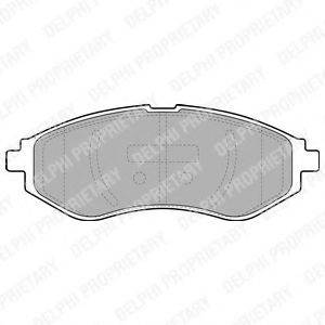DELPHI LP1895 Комплект тормозных колодок, дисковый тормоз