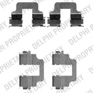 DELPHI LX0473 Комплектующие, колодки дискового тормоза