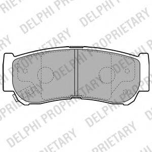 DELPHI LP2049 Комплект тормозных колодок, дисковый тормоз