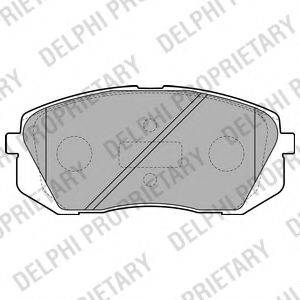 DELPHI LP2050 Комплект тормозных колодок, дисковый тормоз