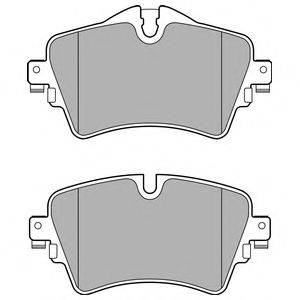 Комплект тормозных колодок, дисковый тормоз DELPHI LP2717