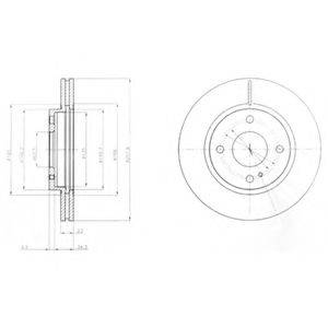 Тормозной диск DELPHI BG4170
