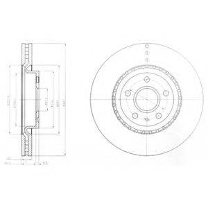 Тормозной диск DELPHI BG9068