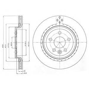 Тормозной диск DELPHI BG4240