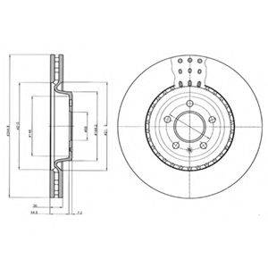DELPHI BG9110C Тормозной диск