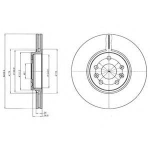 Тормозной диск DELPHI BG4338C