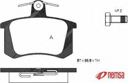 Комплект тормозных колодок, дисковый тормоз METZGER 0135.20