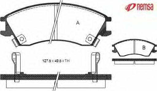 Комплект тормозных колодок, дисковый тормоз METZGER 0224.02