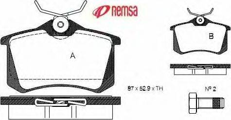 Комплект тормозных колодок, дисковый тормоз METZGER 0263.10