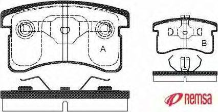Комплект тормозных колодок, дисковый тормоз METZGER 1170732