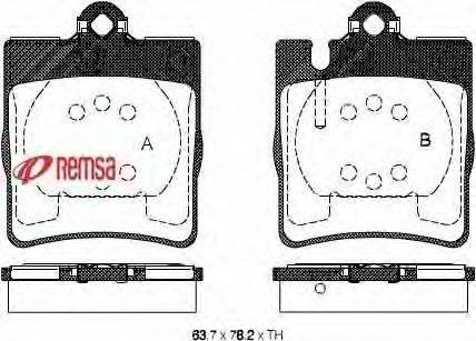 Комплект тормозных колодок, дисковый тормоз METZGER 0709.10