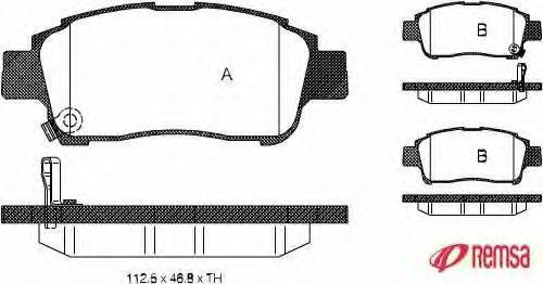 Комплект тормозных колодок, дисковый тормоз METZGER 0712.02