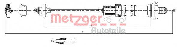 METZGER 113028 Трос, управление сцеплением