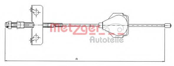 METZGER 115513 Трос, стояночная тормозная система