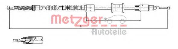 METZGER 115923 Трос, стояночная тормозная система
