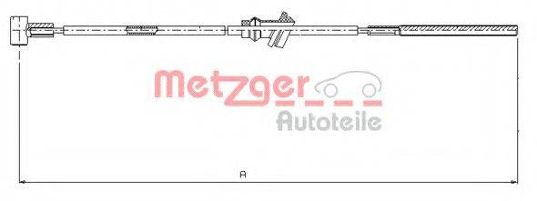 METZGER 115932 Трос, стояночная тормозная система