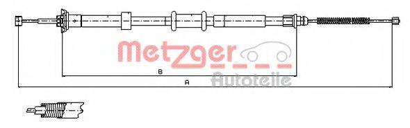 METZGER 120764 Трос, стояночная тормозная система