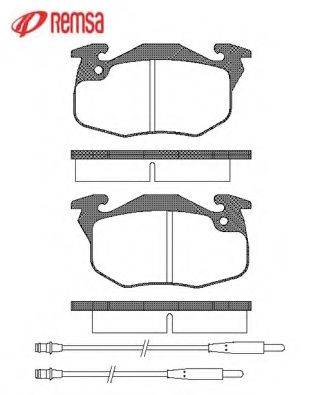 Комплект тормозных колодок, дисковый тормоз METZGER 0192.34