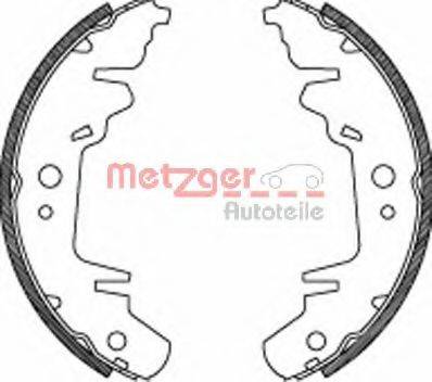 Комплект тормозных колодок METZGER MG 718