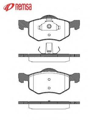 Комплект тормозных колодок, дисковый тормоз METZGER 1170752