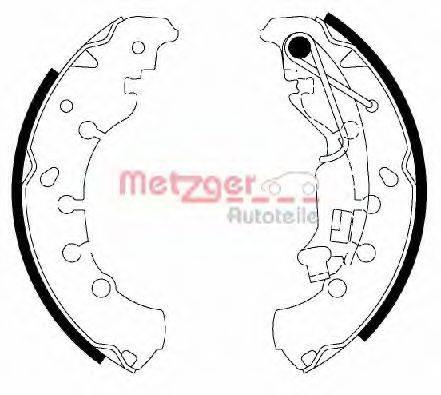METZGER MG200 Комплект тормозных колодок