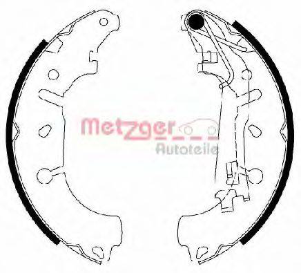 Комплект тормозных колодок METZGER MG 201