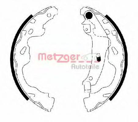 Комплект тормозных колодок METZGER MG 209