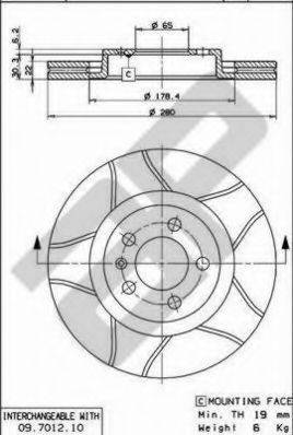 Тормозной диск METZGER X24691