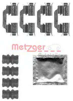 Комплектующие, колодки дискового тормоза METZGER 109-1832