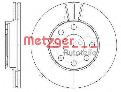 METZGER 606110 Тормозной диск