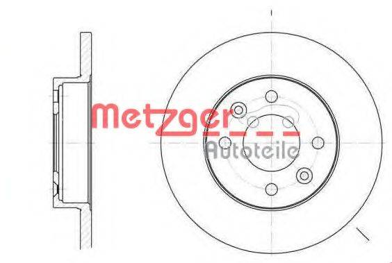 Тормозной диск METZGER 6067.00