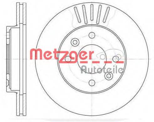 METZGER 608010 Тормозной диск