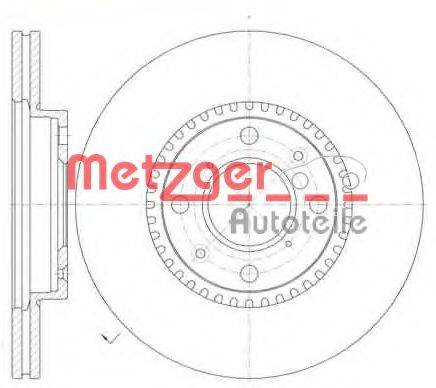 METZGER 6100210 Тормозной диск