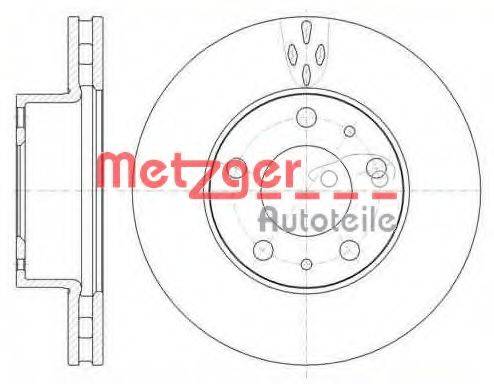 METZGER 6101510 Тормозной диск
