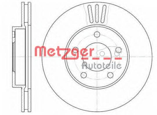 Тормозной диск METZGER 61020.10