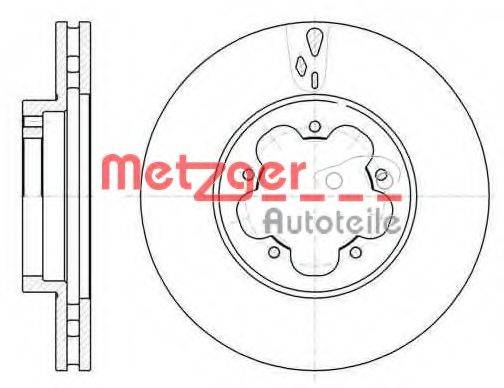 METZGER 6102110 Тормозной диск