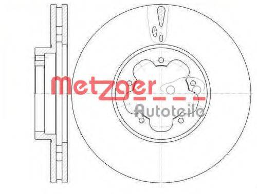 Тормозной диск METZGER 61022.10