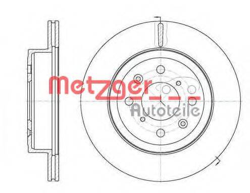 Тормозной диск METZGER 61038.10
