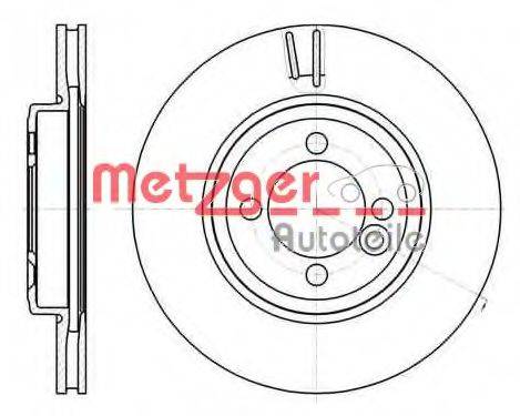 Тормозной диск METZGER 61081.10