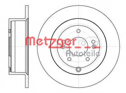 Тормозной диск METZGER 6110457