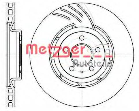 METZGER 6111110 Тормозной диск