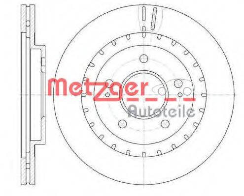 Тормозной диск METZGER 6110328