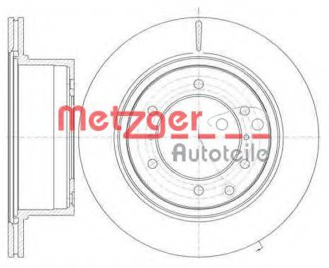 METZGER 6110458 Тормозной диск